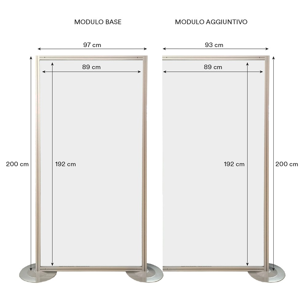 Parete Modulare Protettiva Parafiato M041